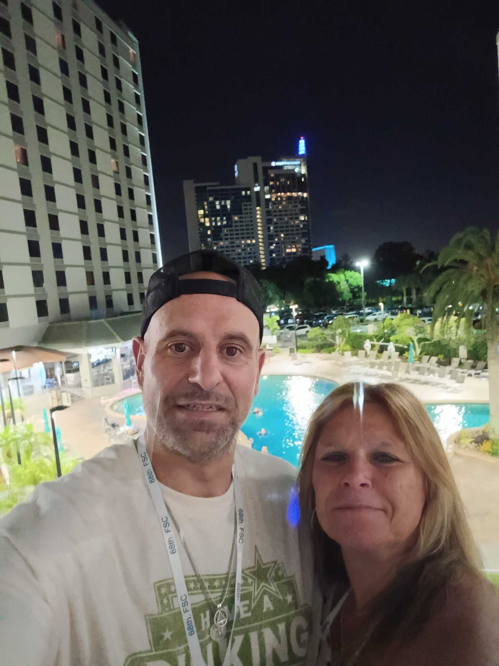 David, owner of Handy Handyman Services, with his wife